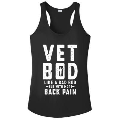 Vet Bod Like A Dad Bod Ladies PosiCharge Competitor Racerback Tank
