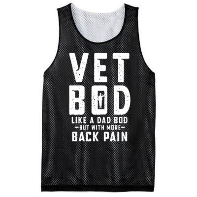 Vet Bod Like A Dad Bod Mesh Reversible Basketball Jersey Tank