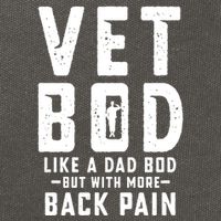 Vet Bod Like A Dad Bod Cotton Canvas Backpack