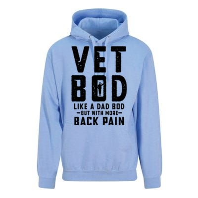 Vet Bod Like A Dad Bod Unisex Surf Hoodie