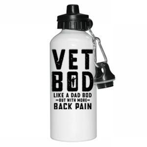 Vet Bod Like A Dad Bod Aluminum Water Bottle