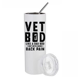 Vet Bod Like A Dad Bod Stainless Steel Tumbler