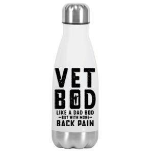 Vet Bod Like A Dad Bod Stainless Steel Insulated Water Bottle