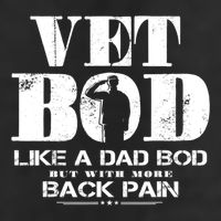 Vet Bod Like A Dad Bod But With More Back Pain Gift Adult Drive Performance Visor