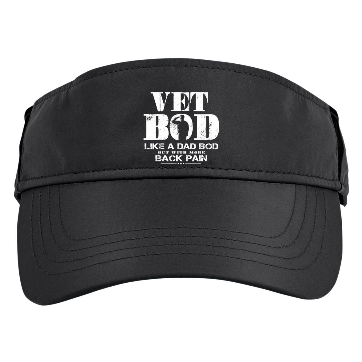 Vet Bod Like A Dad Bod But With More Back Pain Great Gift Adult Drive Performance Visor