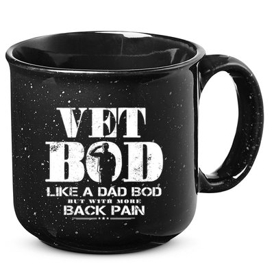 Vet Bod Like A Dad Bod But With More Back Pain Great Gift 15oz Campfire Ceramic Mug