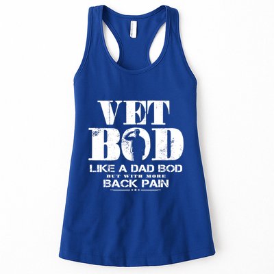 Vet Bod Like A Dad Bod But With More Back Pain Great Gift Womens Tank Top