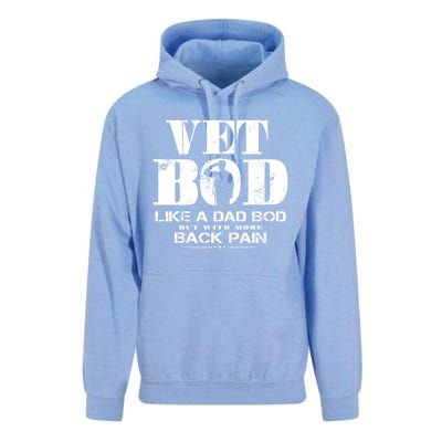 Vet Bod Like A Dad Bod But With More Back Pain Great Gift Unisex Surf Hoodie