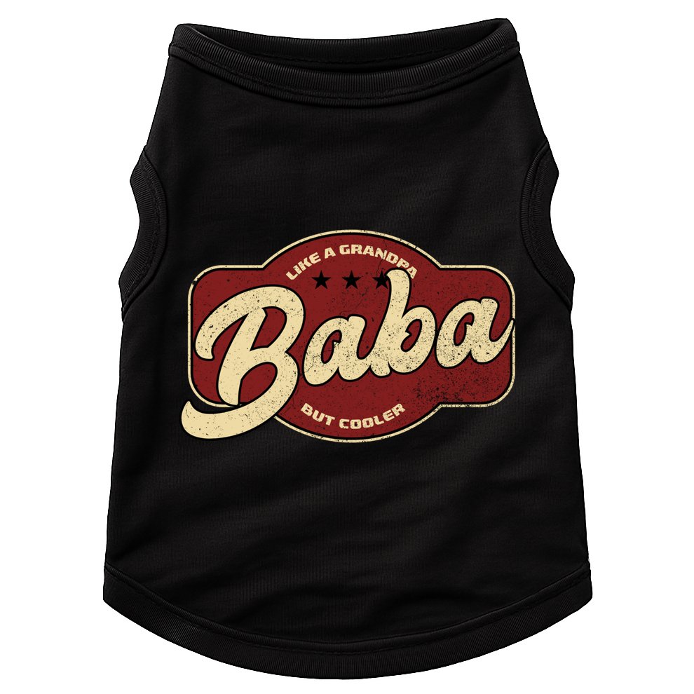 Vintage Baba Like A Grandpa But Cooler Gift Baba Arabic Gift Doggie Tank