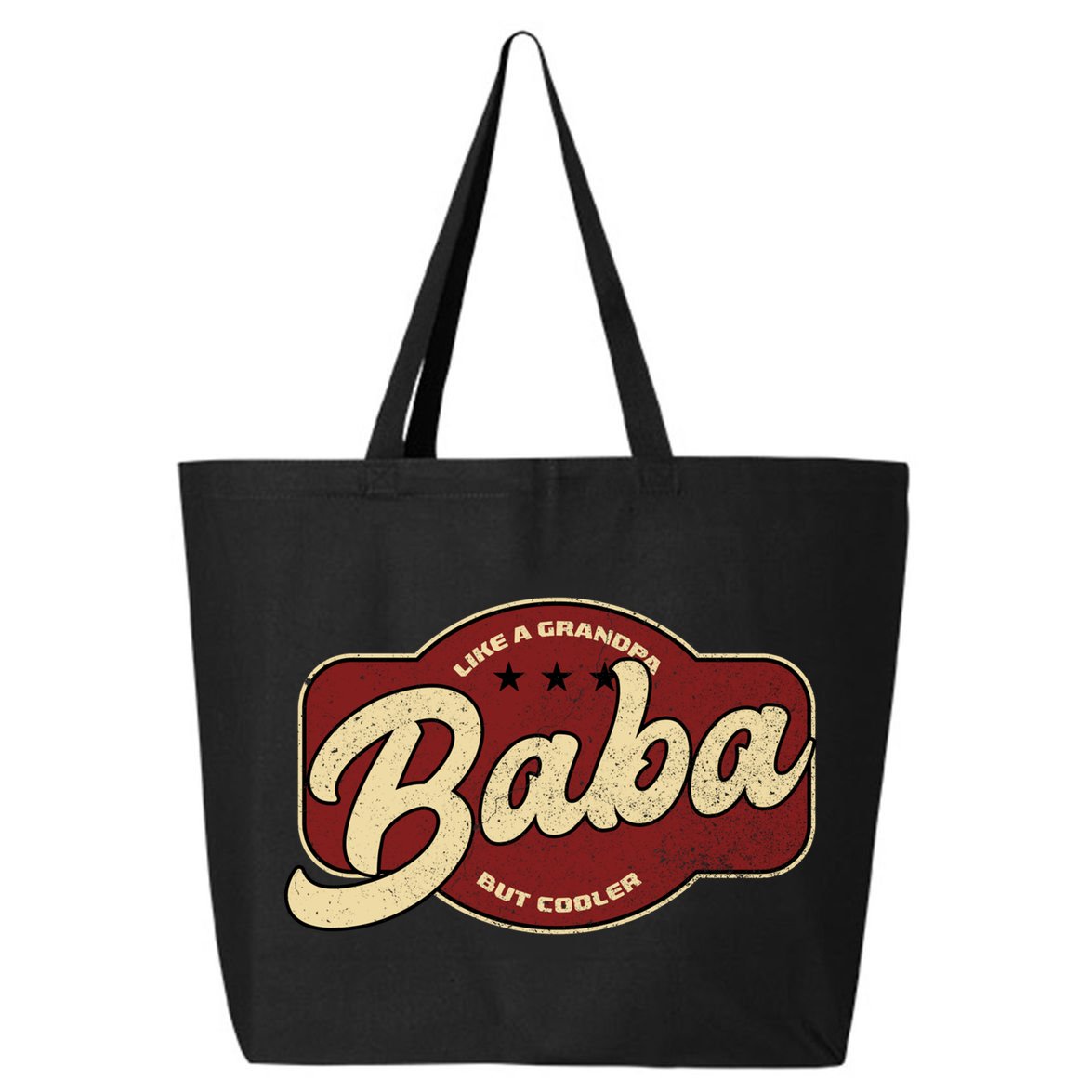 Vintage Baba Like A Grandpa But Cooler Gift Baba Arabic Gift 25L Jumbo Tote