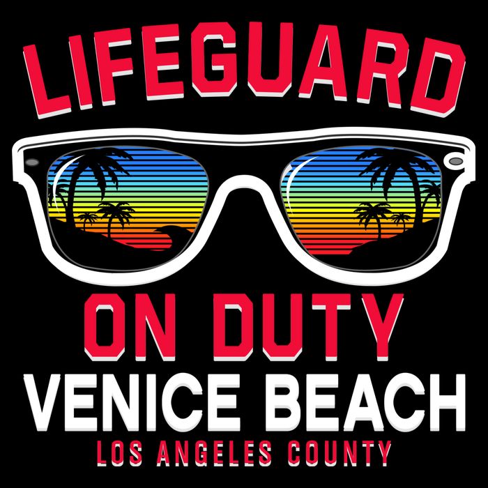 Venice Beach Los Angeles County Lifeguard On Duty 16 in Basic Backpack