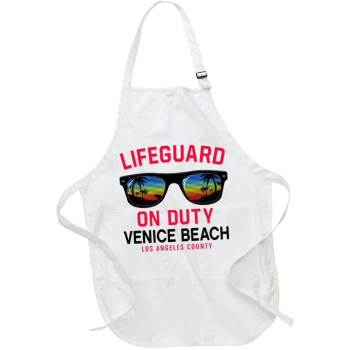 Venice Beach Los Angeles County Lifeguard On Duty Apron