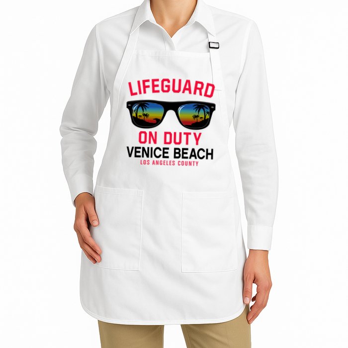 Venice Beach Los Angeles County Lifeguard On Duty Apron