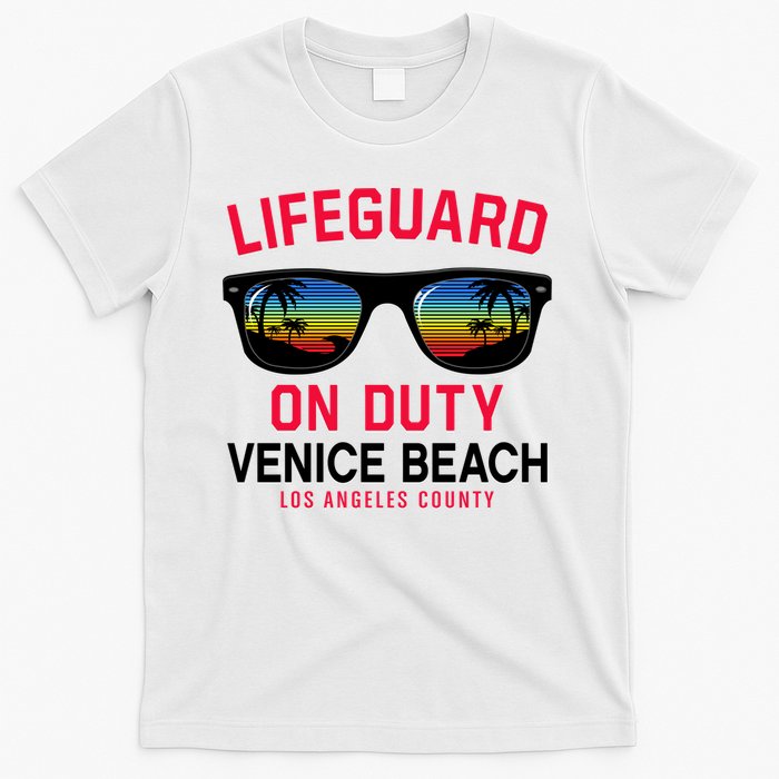 Venice Beach Los Angeles County Lifeguard On Duty T-Shirt