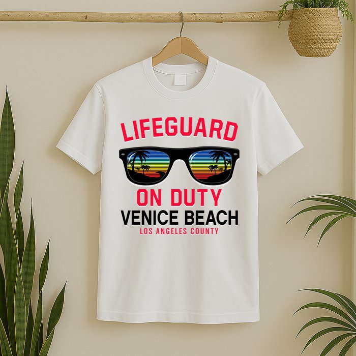 Venice Beach Los Angeles County Lifeguard On Duty T-Shirt
