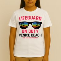 Venice Beach Los Angeles County Lifeguard On Duty T-Shirt