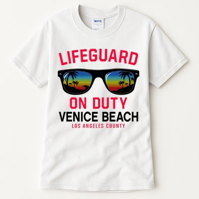Venice Beach Los Angeles County Lifeguard On Duty Tall T-Shirt