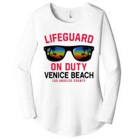 Venice Beach Los Angeles County Lifeguard On Duty Women's Perfect Tri Tunic Long Sleeve Shirt