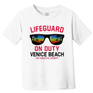 Venice Beach Los Angeles County Lifeguard On Duty Toddler T-Shirt