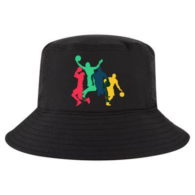 Vintage Basketball Lover Funny For Dad Mom Gift Cool Comfort Performance Bucket Hat