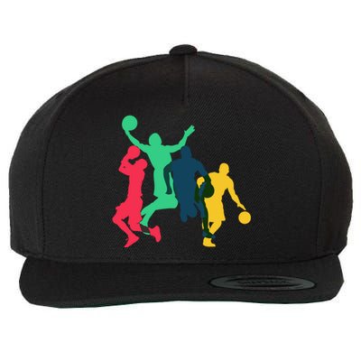 Vintage Basketball Lover Funny For Dad Mom Gift Wool Snapback Cap