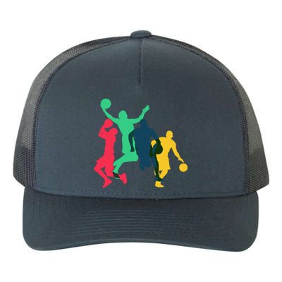 Vintage Basketball Lover Funny For Dad Mom Gift Yupoong Adult 5-Panel Trucker Hat