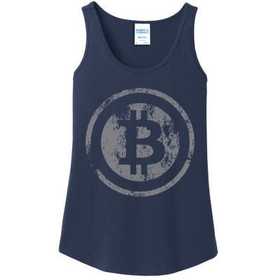 Vintage Bitcoin Logo Ladies Essential Tank