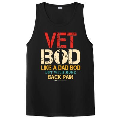 Vet Bod Like Dad Bod But More Back Pain Retro Vintage PosiCharge Competitor Tank