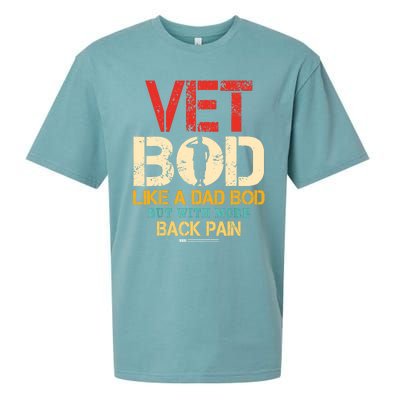 Vet Bod Like Dad Bod But More Back Pain Retro Vintage Sueded Cloud Jersey T-Shirt