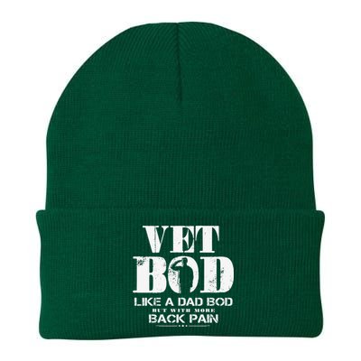 Vet Bod Like A Dad Bod But With More Back Pain Knit Cap Winter Beanie