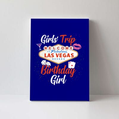 Vegas Birthday Ladies Birthday Party Vegas ' Trip Gift Canvas