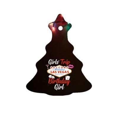 Vegas Birthday Ladies Birthday Party Vegas ' Trip Gift Ceramic Tree Ornament