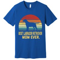 Vintage Best Labrador Retriever Mom Ever Funny Gift Premium T-Shirt