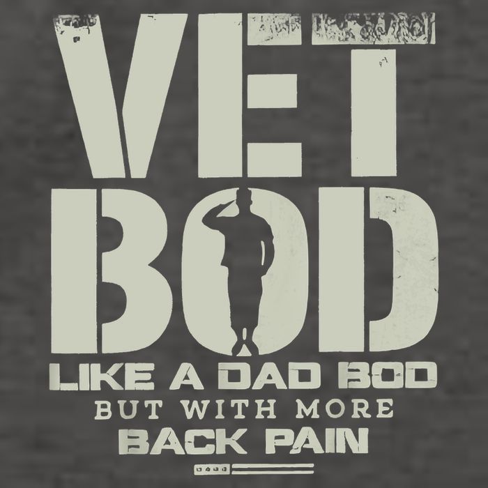 Vet Bod Like Dad Bod But With More Back Pain Vector Backpack