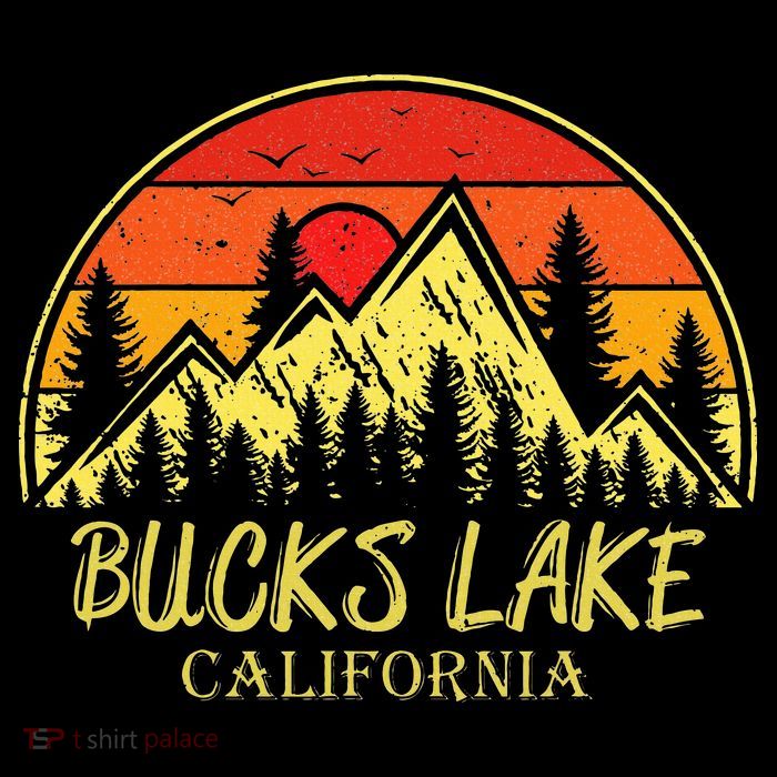 Vintage Bucks Lake California Ca Mountains Hiking Souvenir Flatbill Hat