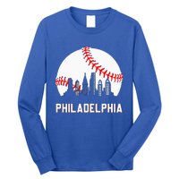 Vintage Baseball Leopard Heart Baseball Fans Long Sleeve Shirt