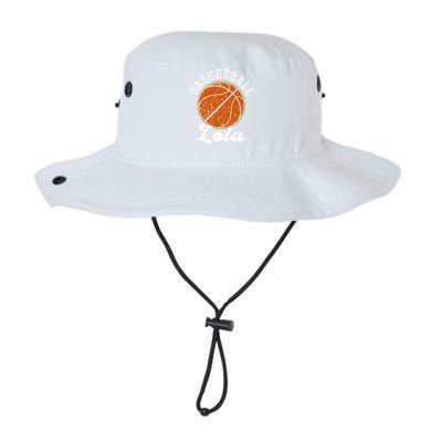 Vintage Basketball Lola Basketball Lover Fathers Day Funny Gift Legacy Cool Fit Booney Bucket Hat