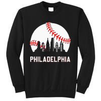 Vintage Baseball Leopard Heart Baseball Fans Sweatshirt