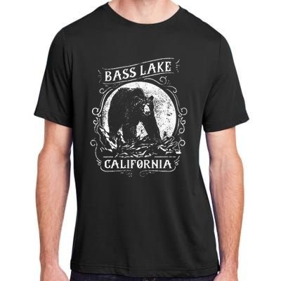 Vintage Bass Lake Retro Bear Vacation California Adult ChromaSoft Performance T-Shirt