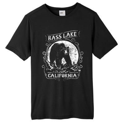 Vintage Bass Lake Retro Bear Vacation California Tall Fusion ChromaSoft Performance T-Shirt