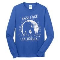 Vintage Bass Lake Retro Bear Vacation California Tall Long Sleeve T-Shirt