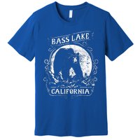 Vintage Bass Lake Retro Bear Vacation California Premium T-Shirt