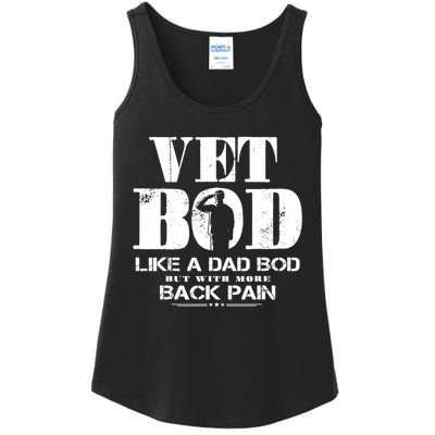 Vet Bod Like A Dad Bod But With More Back Pain Ladies Essential Tank