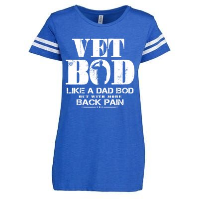 Vet Bod Like A Dad Bod But With More Back Pain Enza Ladies Jersey Football T-Shirt