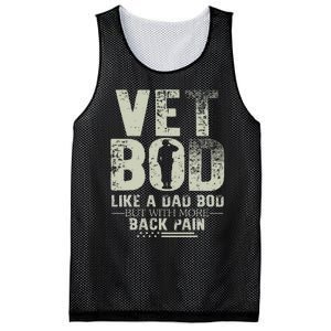 Vet Bod Like Dad Bod But With More Back Pain Fathers Day Mesh Reversible Basketball Jersey Tank