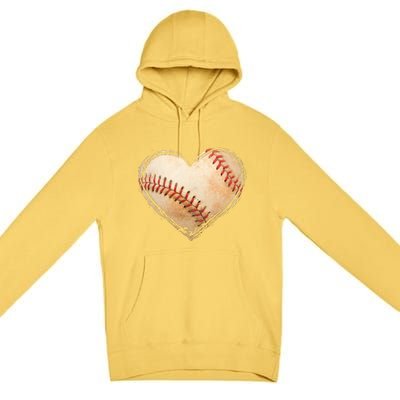 Vintage Baseball Lover Premium Pullover Hoodie