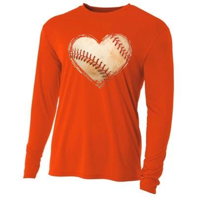 Vintage Baseball Lover Cooling Performance Long Sleeve Crew