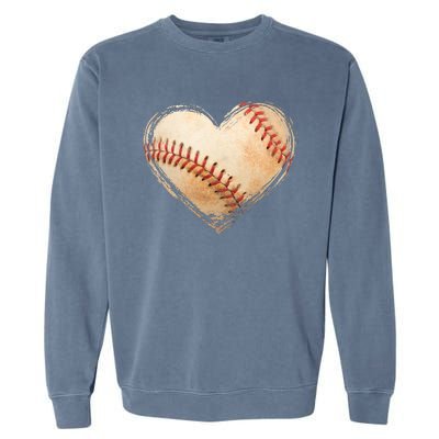 Vintage Baseball Lover Garment-Dyed Sweatshirt