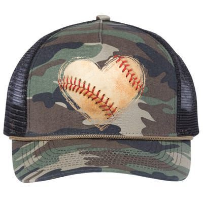 Vintage Baseball Lover Retro Rope Trucker Hat Cap