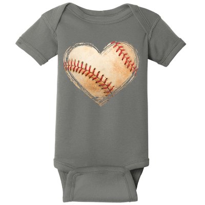 Vintage Baseball Lover Baby Bodysuit